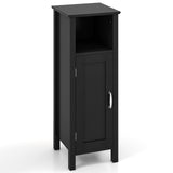 1-Door Freestanding Bathroom Cabinet with Open Shelf