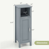 1-Door Freestanding Bathroom Cabinet with Open Shelf