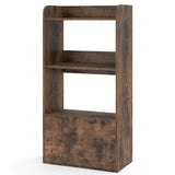 Freestanding Bookshelf with 3-Tier Open Shelf