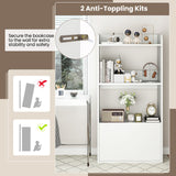 Freestanding Bookshelf with 3-Tier Open Shelf