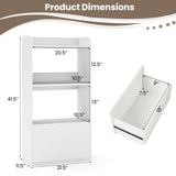 Freestanding Bookshelf with 3-Tier Open Shelf