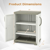 Freestanding Buffet Cabinet Sideboard with 2 Doors and Adjustable Shelves for Kitchen and Garage