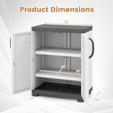 Freestanding Buffet Cabinet Sideboard with 2 Doors and Adjustable Shelves for Kitchen and Garage