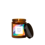 Candle Jar w/Lid Amber - Delightful