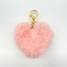 Heart Pom Pom Keychain