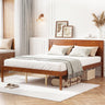 Full/Queen/Twin Size Bed Frame Farmhouse Wooden Platform Bed with Headboard