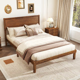 Twin/Full/Queen Size Bed Frame with Headboard and Wooden Slats Support