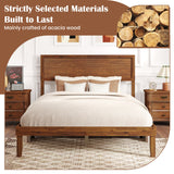 Twin/Full/Queen Size Bed Frame with Headboard and Wooden Slats Support
