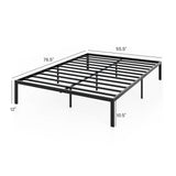 Full/Queen/King Size Metal Bed Frame Heavy Duty Support Slats Mattress Foundation