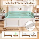 Full/Queen/Twin Size Platform Bed Frame with Headboard