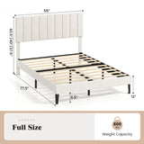 Queen Size Velvet Upholstered Platform Bed Frame