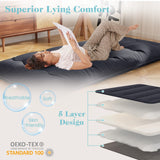 Futon Mattress with Washable Cover and Foldable Mat
