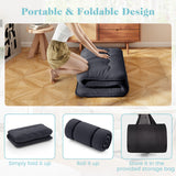 Futon Mattress with Washable Cover and Foldable Mat