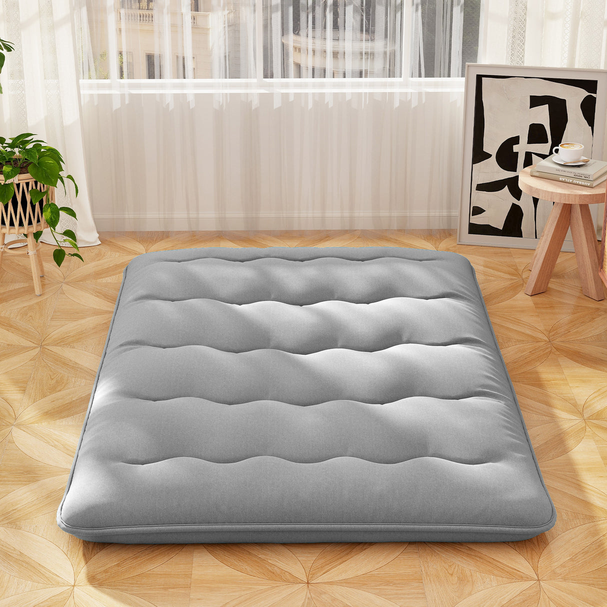 Futon Mattress with Washable Cover and Carry Bag