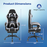 Gaming Chair Height Adjustable Computer Chair with Headrest Ergonomic Office Task Chair