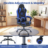 Gaming Chair Height Adjustable Computer Chair with Headrest Ergonomic Office Task Chair