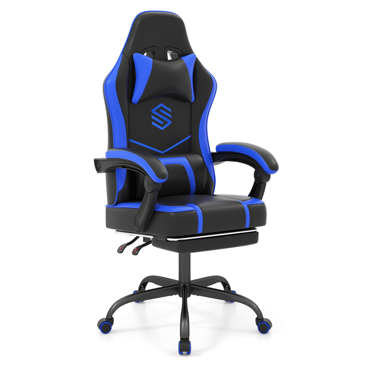 Gaming Chair Height Adjustable Computer Chair with Headrest Ergonomic Office Task Chair