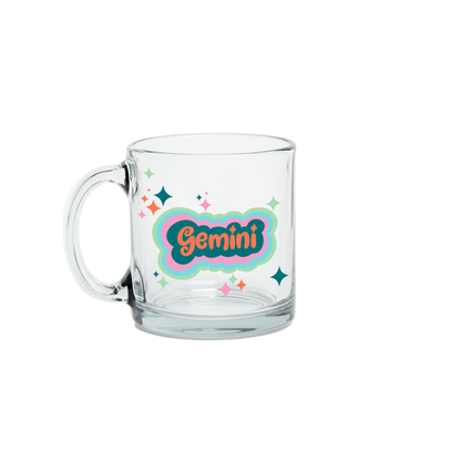 Astrology Clear Glass Mug