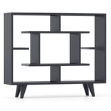 Geometric Bookcase with Anti-Tipping Kit and Storage Shelving Unit