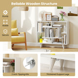 Geometric Bookcase with Anti-Tipping Kit and Storage Shelving Unit