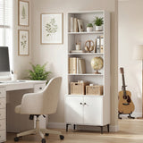 Giantex Bookshelf with Doors and 2 Anti-Tipping Kits for Home Office