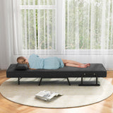 Folding 6 Position Convertible Sleeper Bed Armchair Lounge Couch with Pillow