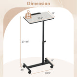 Overbed Rolling Food Tray Table