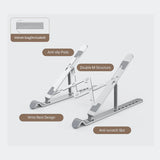 ORICO Foldable Laptop Stand Holder Riser Portable Adjustable Aluminum Notebook Stand Computer Stand 7 Angles for MacBook Tablets