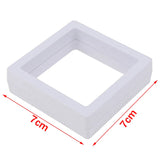 1Pc PE Film Jewelry Storage Box Brooch Coin Gems Jewelry Storage Box Dustproof Exhibition Decoration Floating Ring Case