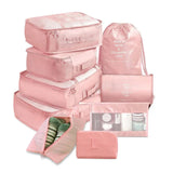 9 Pieces Set Travel Organizer Storage Bags Suitcase Packing Set Storage Cases Portable Luggage Organizer Clothes Shoe Tidy Pouch