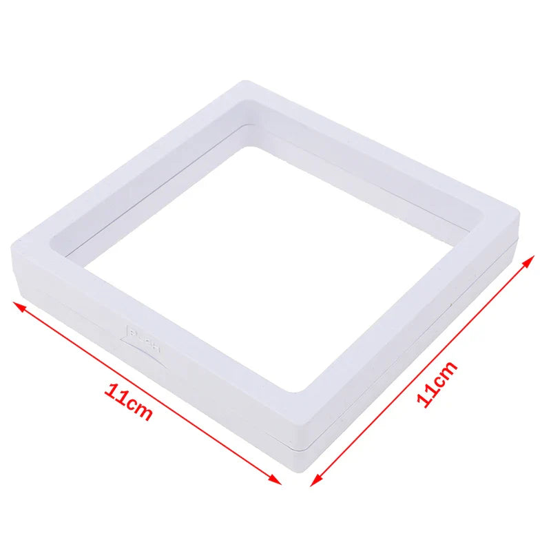 1Pc PE Film Jewelry Storage Box Brooch Coin Gems Jewelry Storage Box Dustproof Exhibition Decoration Floating Ring Case