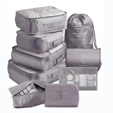 9 Pieces Set Travel Organizer Storage Bags Suitcase Packing Set Storage Cases Portable Luggage Organizer Clothes Shoe Tidy Pouch