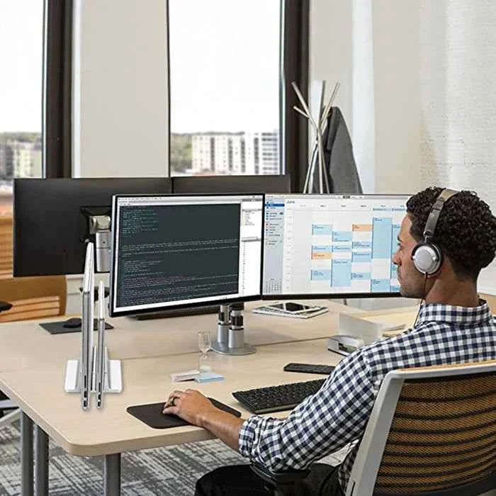 Vertical Laptop Stand Aluminium Adjustable Portable Notebook Mount Support Base Holder For MacBook Pro Air Accessory Book Holder