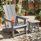 HDPE Outdoor Adirondack Chairs with Cup Holder