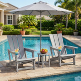 HDPE Outdoor Adirondack Chairs with Cup Holder