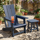 HDPE Outdoor Adirondack Chairs with Cup Holder