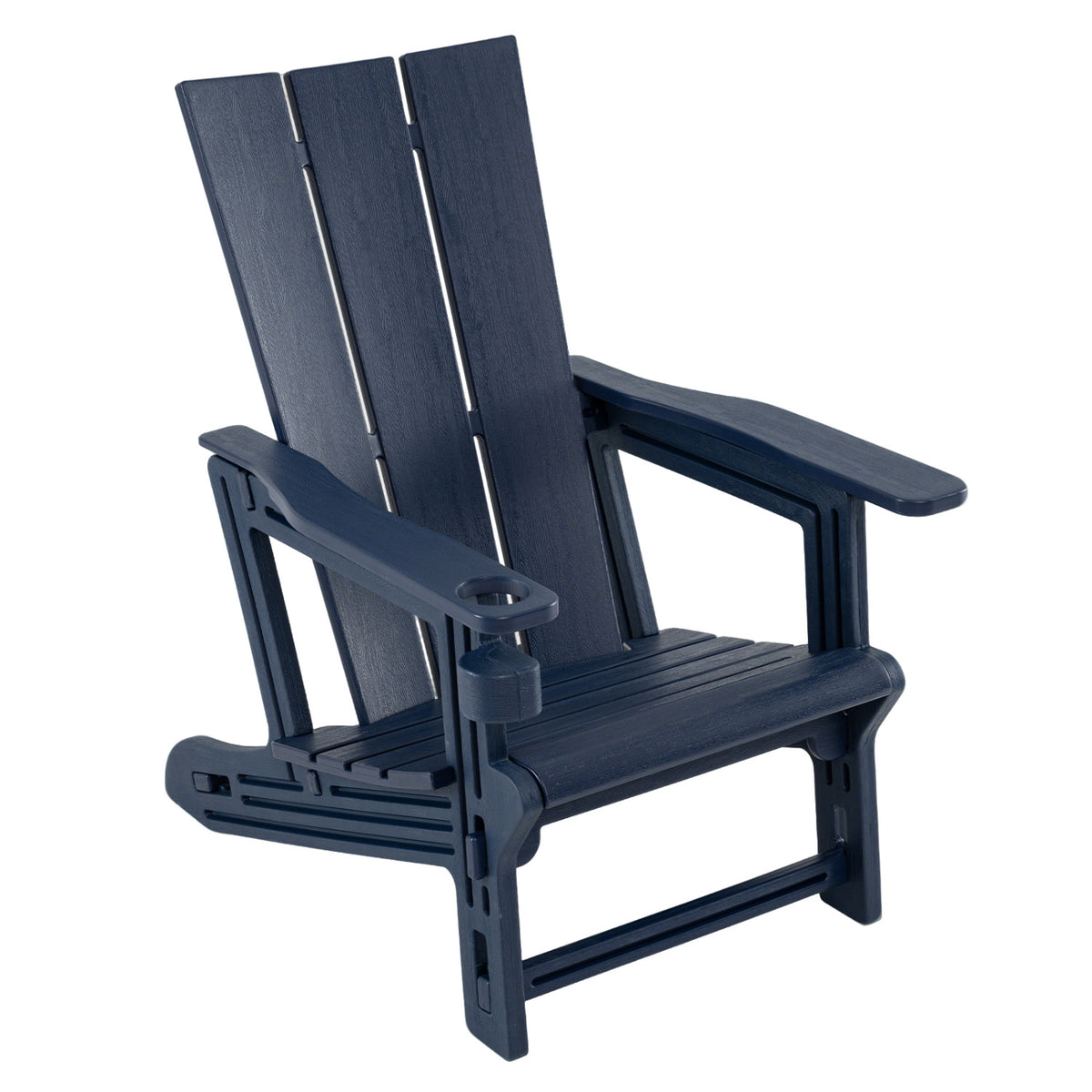 HDPE Outdoor Adirondack Chairs with Cup Holder