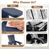 HDPE Outdoor Adirondack Chairs with Cup Holder