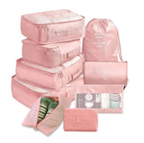 9 Pieces Set Travel Organizer Storage Bags Suitcase Packing Set Storage Cases Portable Luggage Organizer Clothes Shoe Tidy Pouch