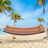 Patio Hammock Foldable Portable Swing Chair Bed with Detachable Pillow