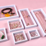 1Pc PE Film Jewelry Storage Box Brooch Coin Gems Jewelry Storage Box Dustproof Exhibition Decoration Floating Ring Case