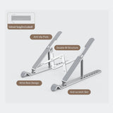 ORICO Foldable Laptop Stand Holder Riser Portable Adjustable Aluminum Notebook Stand Computer Stand 7 Angles for MacBook Tablets