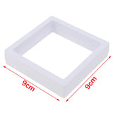 1Pc PE Film Jewelry Storage Box Brooch Coin Gems Jewelry Storage Box Dustproof Exhibition Decoration Floating Ring Case