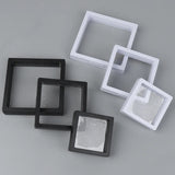 1Pc PE Film Jewelry Storage Box Brooch Coin Gems Jewelry Storage Box Dustproof Exhibition Decoration Floating Ring Case