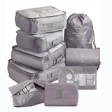 9 Pieces Set Travel Organizer Storage Bags Suitcase Packing Set Storage Cases Portable Luggage Organizer Clothes Shoe Tidy Pouch
