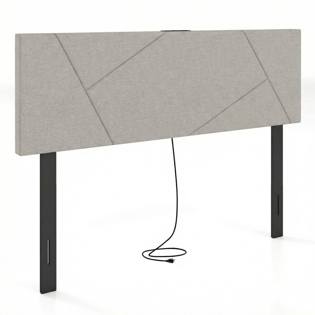 Headboard for Full Size Bed and Queen Geometric Upholstered Head Board