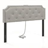 Headboard for Queen and Full Size Bed Tufted Upholstered Head Board