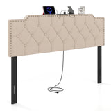 Headboard for Queen and Full Size Bed Rivet Tufted Upholstered Head Board
