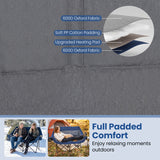 Heated Double Camping Chair with 4 Heating Zones and Wine Glass Holders