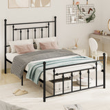 Full/Queen/Twin Size Heavy-duty Metal Bed Frame with Headboard